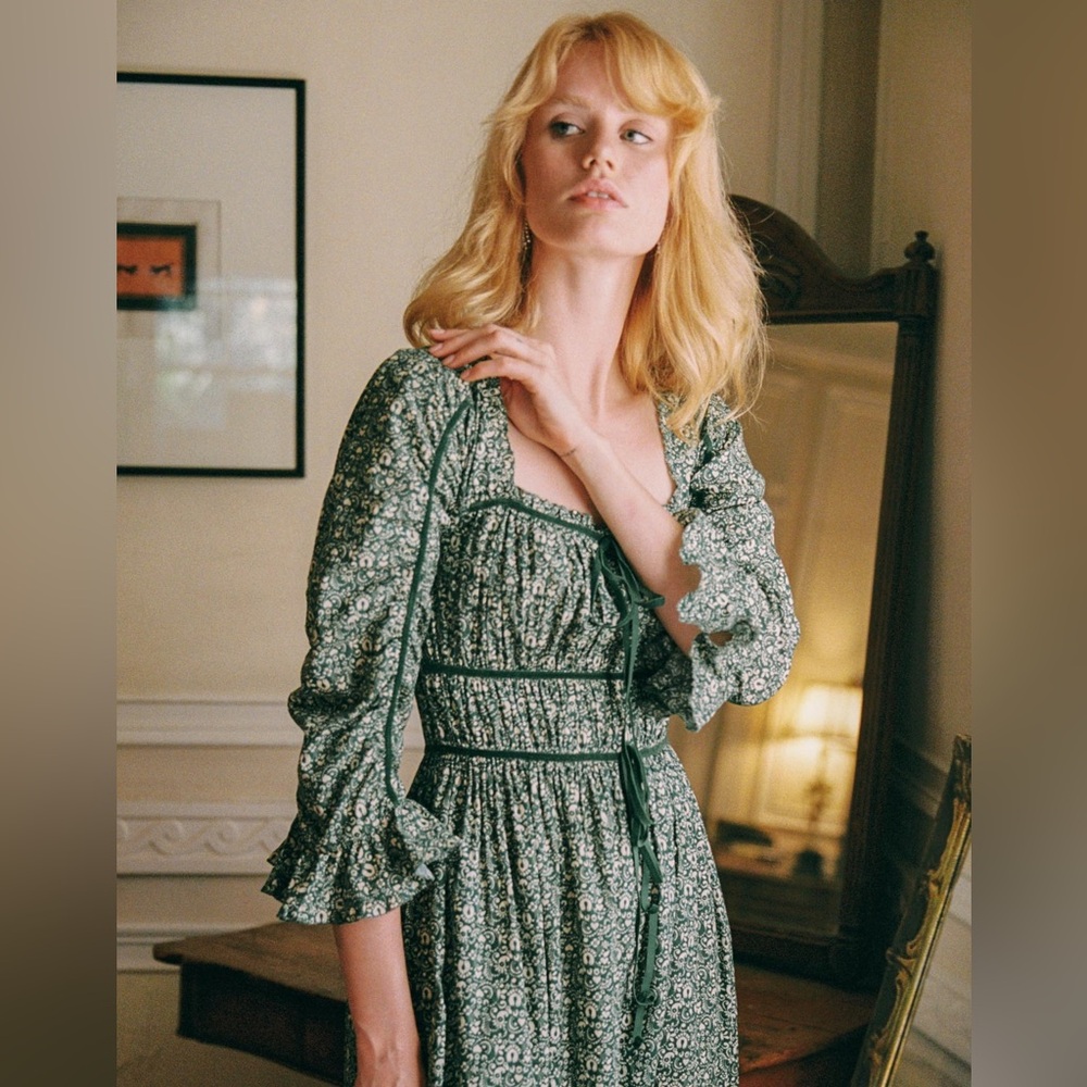 Christy Dawn Marissa Dress - Lovebird Laurel - Picture 2 of 8